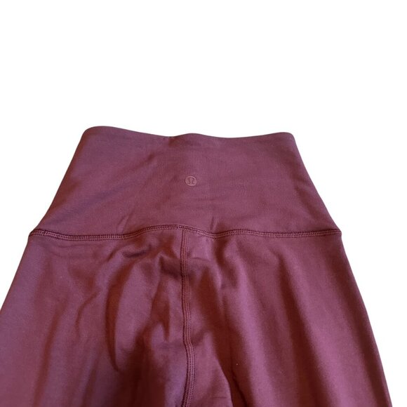 Lululemon Wunder Lounge Super High-Rise Tight 28" Red Merlot Leggings Size 2 - Picture 7 of 13
